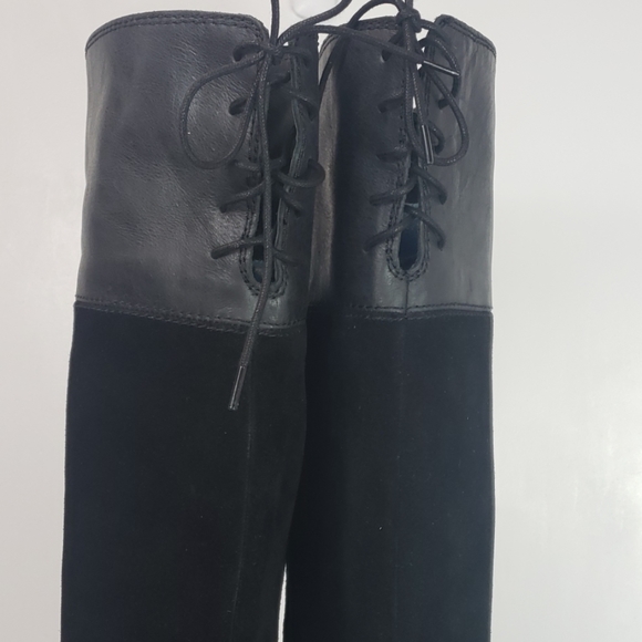 NEW Lucky Brand LK-Komah leather black boot sz 6 - Picture 4 of 8